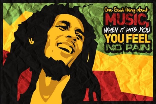 bob marley quote - when it hits you feel no pain